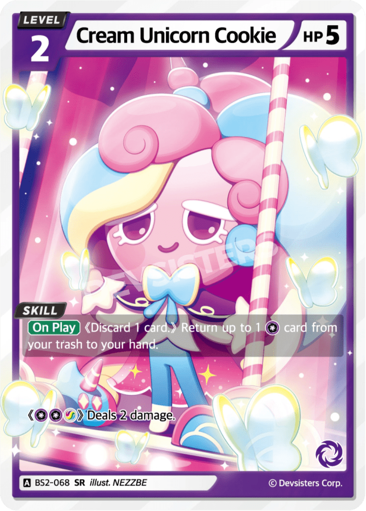 Cream Unicorn Cookie - [BS2 - 068] (Operation Timeguard - SR) Near Mint - Nick Nack's Full Frontal Attack