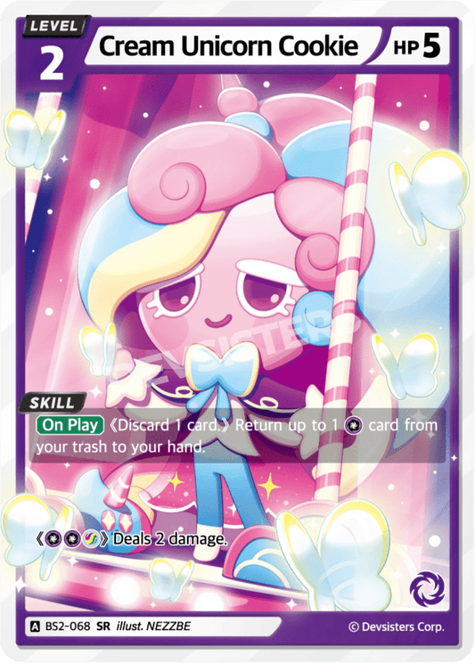Cream Unicorn Cookie - [BS2 - 068] (Operation Timeguard - SR) Near Mint - Nick Nack's Full Frontal Attack