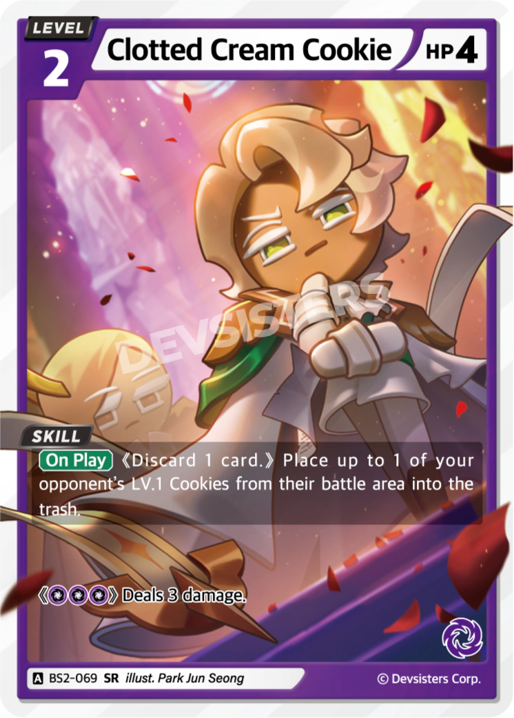 Clotted Cream Cookie - [BS2 - 069] (Operation Timeguard - SR) Near Mint - Nick Nack's Full Frontal Attack
