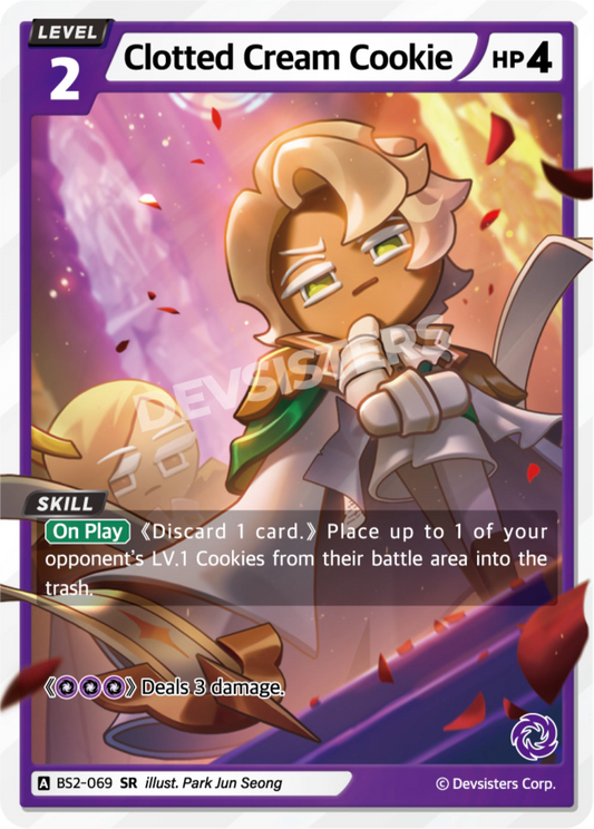 Clotted Cream Cookie - [BS2 - 069] (Operation Timeguard - SR) Near Mint - Nick Nack's Full Frontal Attack