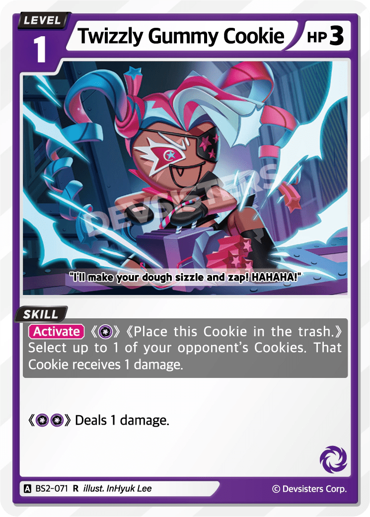 Twizzly Gummy Cookie - [BS2 - 071] (Operation Timeguard - R) Near Mint - Nick Nack's Full Frontal Attack