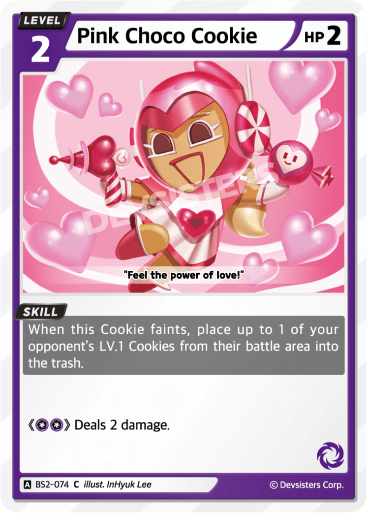 Pink Choco Cookie - [BS2 - 074] (Operation Timeguard - C) Near Mint - Nick Nack's Full Frontal Attack