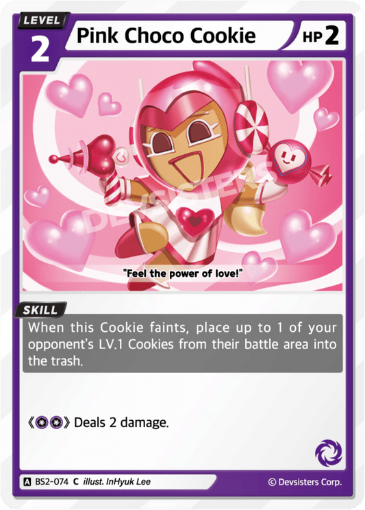 Pink Choco Cookie - [BS2 - 074] (Operation Timeguard - C) Near Mint - Nick Nack's Full Frontal Attack