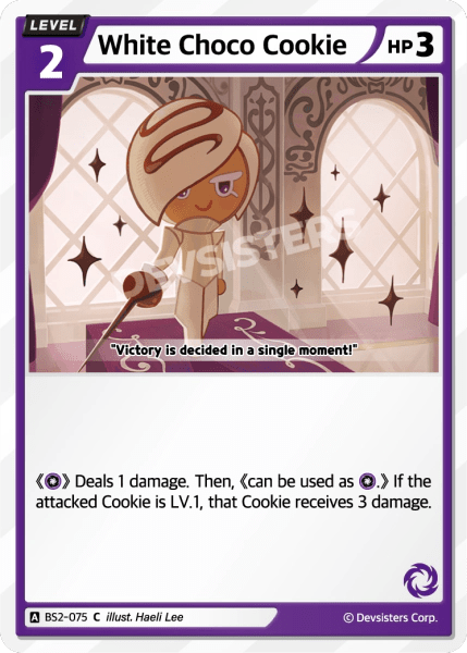 White Choco Cookie - [BS2 - 075] (Operation Timeguard - C) Near Mint - Nick Nack's Full Frontal Attack