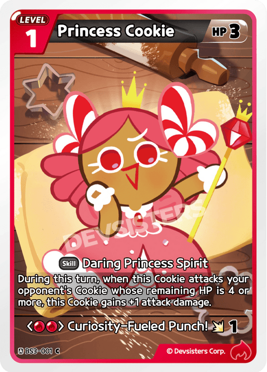Princess Cookie - [BS3 - 001] (Age of Heroes and Kingdoms - C) Near Mint - Nick Nack's Full Frontal Attack