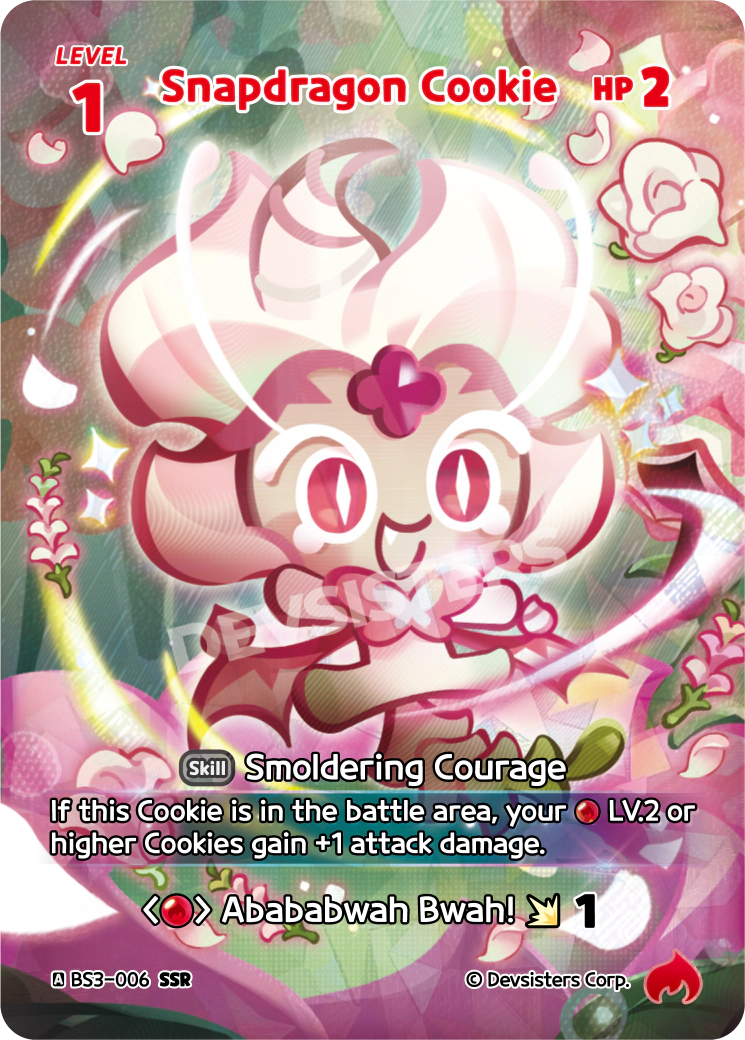 Snapdragon Cookie - [BS3 - 006] (Age of Heroes and Kingdoms - SSR) Near Mint - Nick Nack's Full Frontal Attack