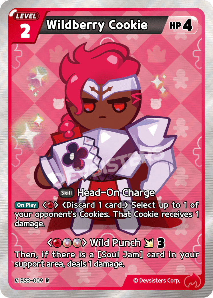 Wildberry Cookie - [BS3 - 009] (Age of Heroes and Kingdoms - R) Near Mint - Nick Nack's Full Frontal Attack