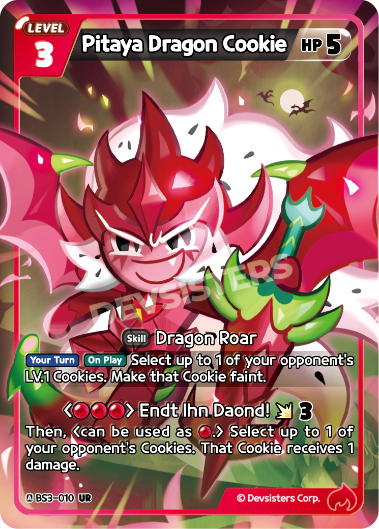 Pitaya Dragon Cookie - [BS3 - 010] (Age of Heroes and Kingdoms - UR) Near Mint - Nick Nack's Full Frontal Attack