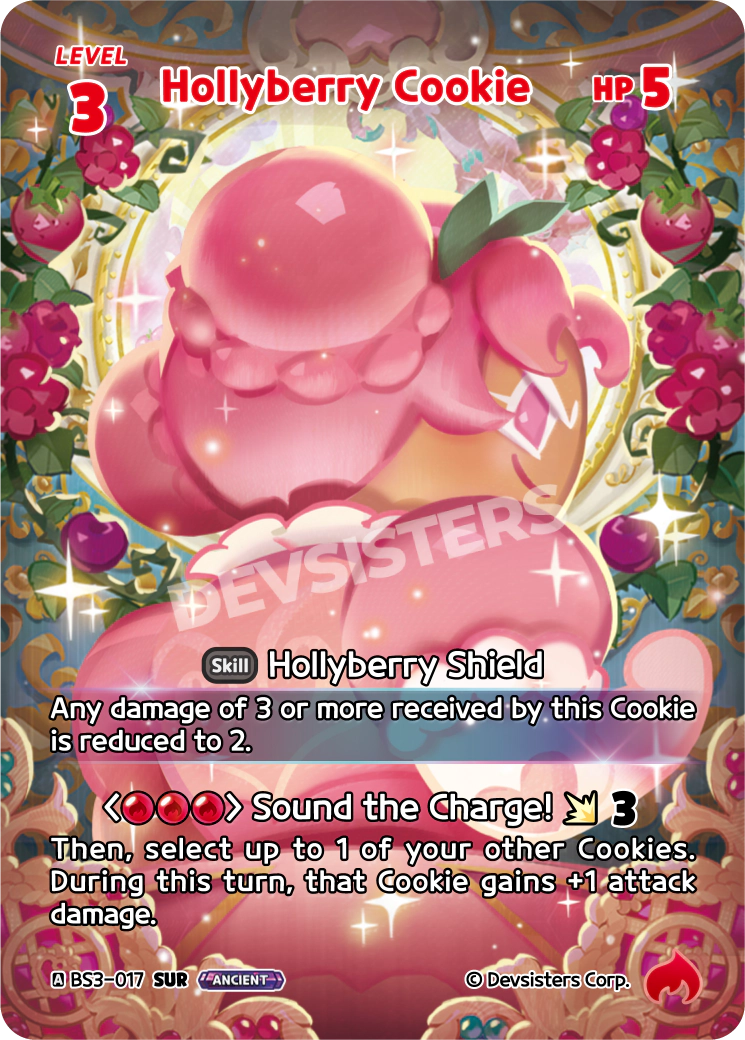 Hollyberry Cookie - [BS3 - 017] (Age of Heroes and Kingdoms - SUR) Near Mint - Nick Nack's Full Frontal Attack