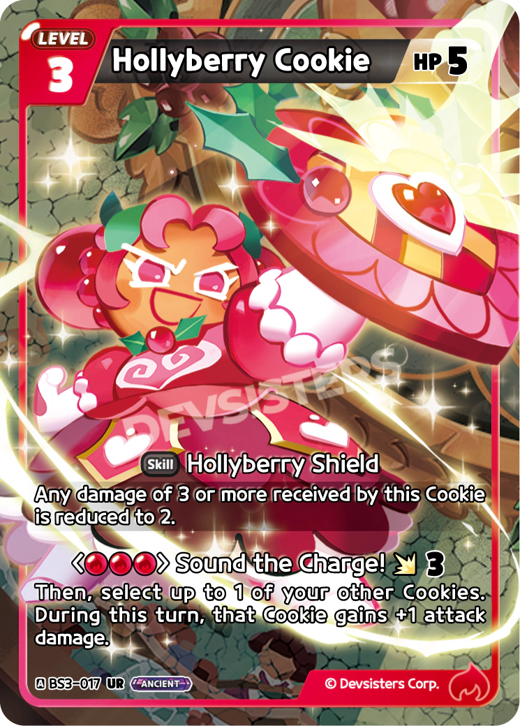 Hollyberry Cookie - [BS3 - 017] (Age of Heroes and Kingdoms - UR) Near Mint - Nick Nack's Full Frontal Attack