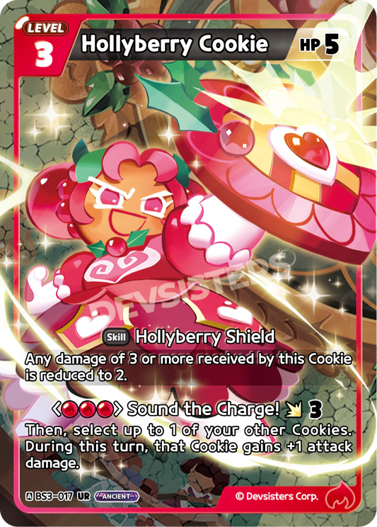 Hollyberry Cookie - [BS3 - 017] (Age of Heroes and Kingdoms - UR) Near Mint - Nick Nack's Full Frontal Attack