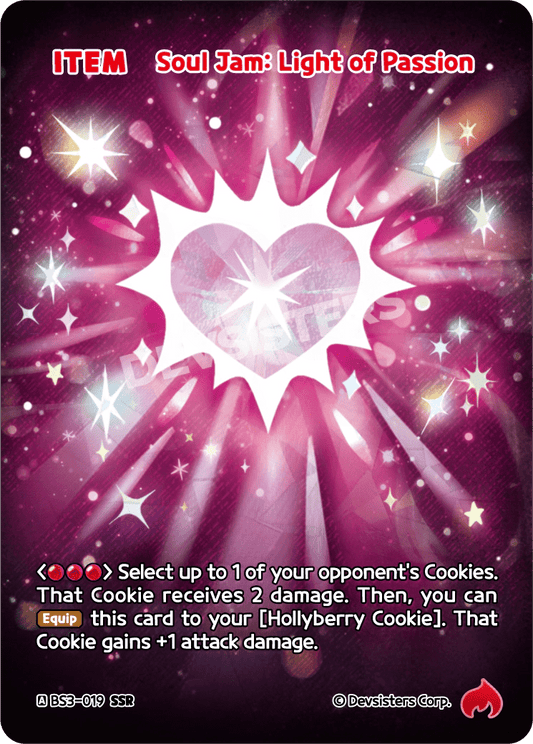 Soul Jam Light of Passion - [BS3 - 019] (Age of Heroes and Kingdoms - SSR) Near Mint - Nick Nack's Full Frontal Attack