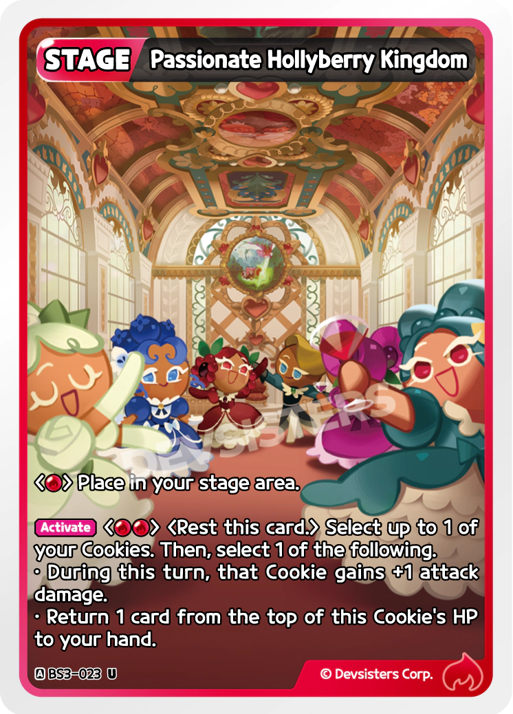 Passionate Hollyberry Kingdom - [BS3 - 023] (Age of Heroes and Kingdoms - UC) Near Mint - Nick Nack's Full Frontal Attack