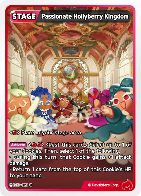 Passionate Hollyberry Kingdom - [BS3 - 023] (Age of Heroes and Kingdoms - UC) Near Mint - Nick Nack's Full Frontal Attack
