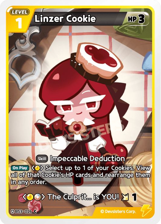 Linzer Cookie - [BS3 - 026] (Age of Heroes and Kingdoms - C) Near Mint - Nick Nack's Full Frontal Attack