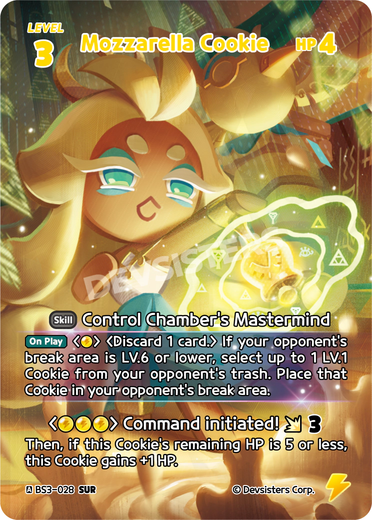Mozzarella Cookie - [BS3 - 028] (Age of Heroes and Kingdoms - SUR) Near Mint - Nick Nack's Full Frontal Attack