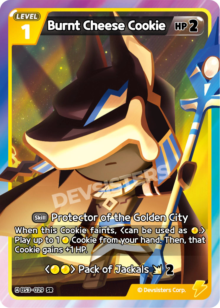 Burnt Cheese Cookie - [BS3-029] (Age of Heroes and Kingdoms - SR) Near Mint
