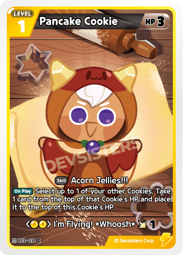 Pancake Cookie - [BS3 - 031] (Age of Heroes and Kingdoms - C) Near Mint - Nick Nack's Full Frontal Attack