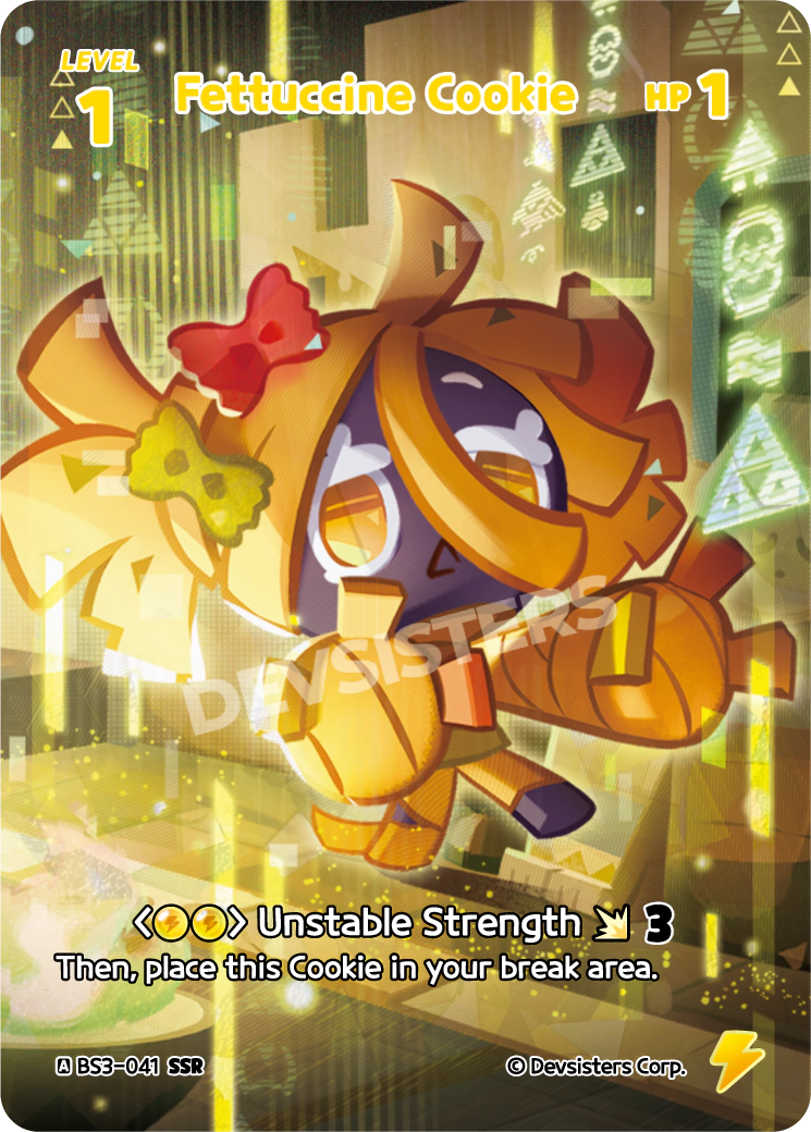 Fettuccine Cookie - [BS3 - 041] (Age of Heroes and Kingdoms - SSR) Near Mint - Nick Nack's Full Frontal Attack