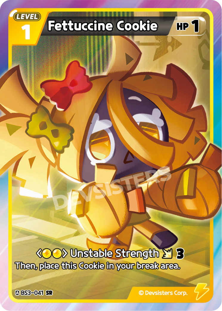 Fettuccine Cookie - [BS3 - 041] (Age of Heroes and Kingdoms - SR) Near Mint - Nick Nack's Full Frontal Attack