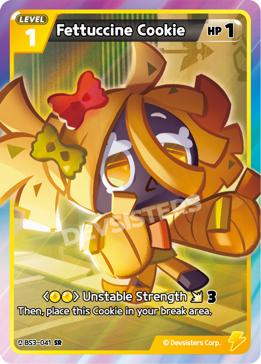Fettuccine Cookie - [BS3 - 041] (Age of Heroes and Kingdoms - SR) Near Mint - Nick Nack's Full Frontal Attack