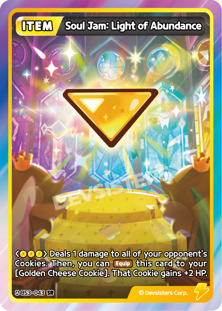 Soul Jam Light of Abundance - [BS3 - 043] (Age of Heroes and Kingdoms - SR) Near Mint - Nick Nack's Full Frontal Attack