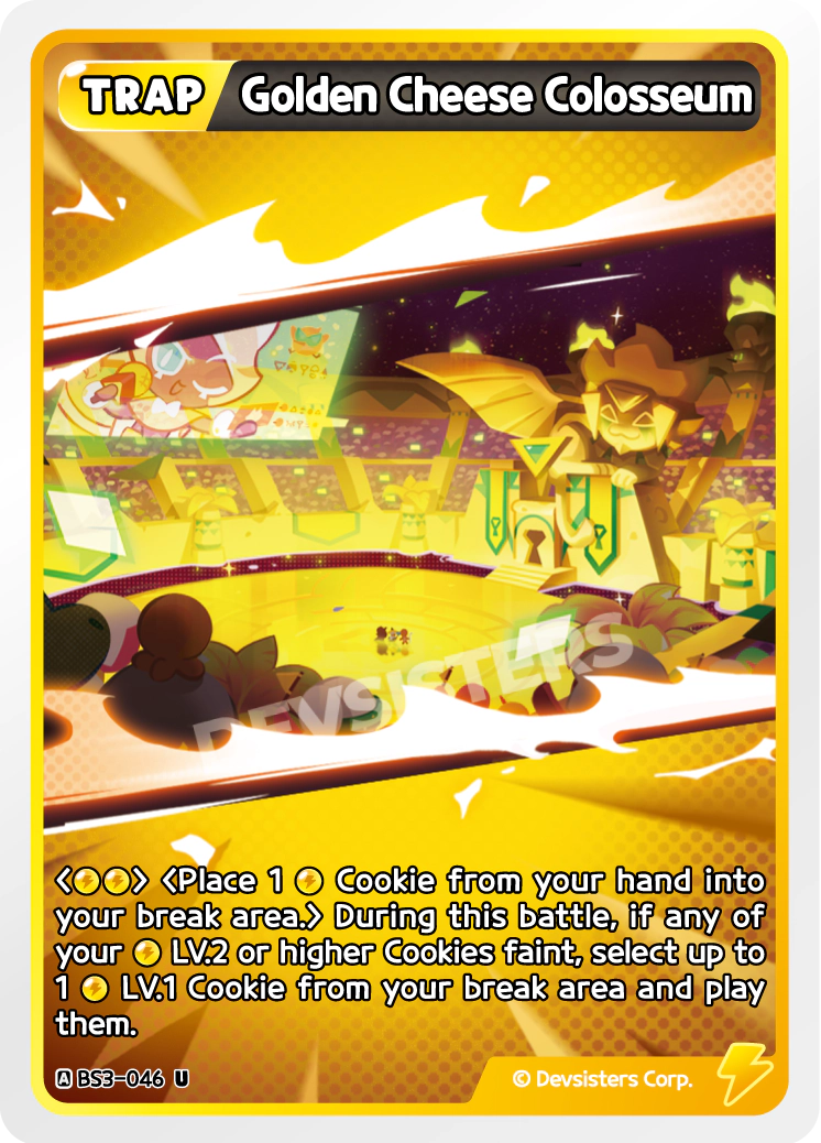 Golden Cheese Colosseum - [BS3 - 046] (Age of Heroes and Kingdoms - UC) Near Mint - Nick Nack's Full Frontal Attack