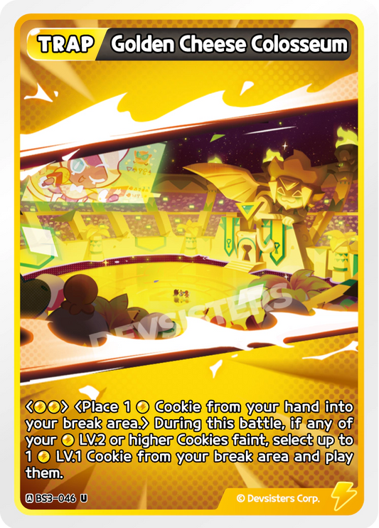 Golden Cheese Colosseum - [BS3 - 046] (Age of Heroes and Kingdoms - UC) Near Mint - Nick Nack's Full Frontal Attack