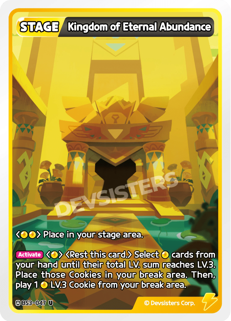 Kingdom of Eternal Abundance - [BS3 - 047] (Age of Heroes and Kingdoms - UC) Near Mint - Nick Nack's Full Frontal Attack