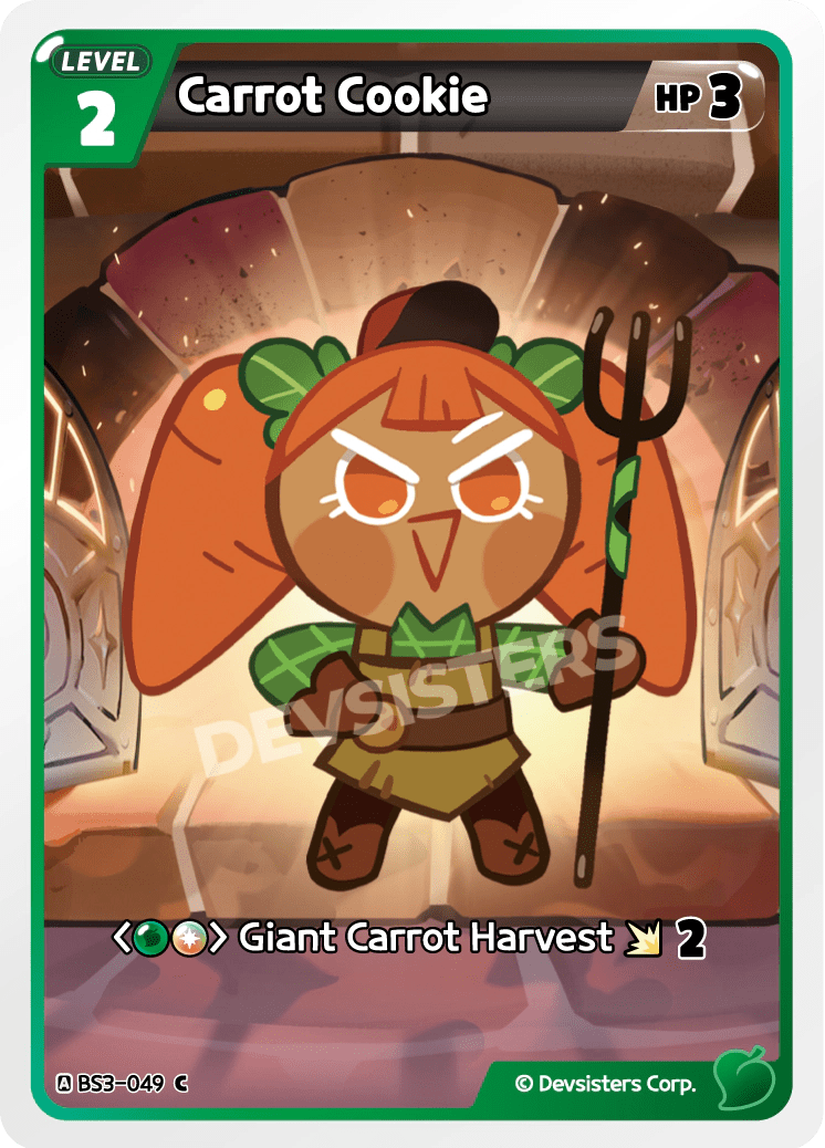 Carrot Cookie - [BS3 - 049] (Age of Heroes and Kingdoms - C) Near Mint - Nick Nack's Full Frontal Attack