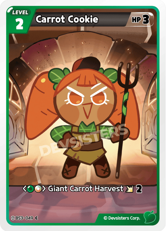 Carrot Cookie - [BS3 - 049] (Age of Heroes and Kingdoms - C) Near Mint - Nick Nack's Full Frontal Attack