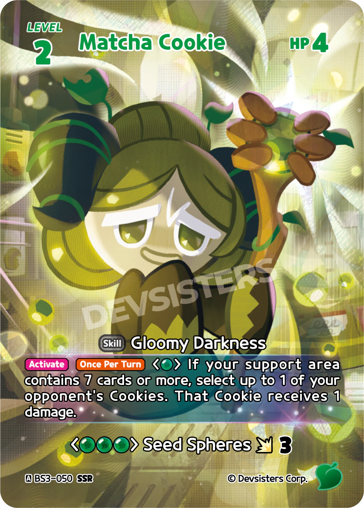 Matcha Cookie - [BS3 - 050] (Age of Heroes and Kingdoms - SSR) Near Mint - Nick Nack's Full Frontal Attack