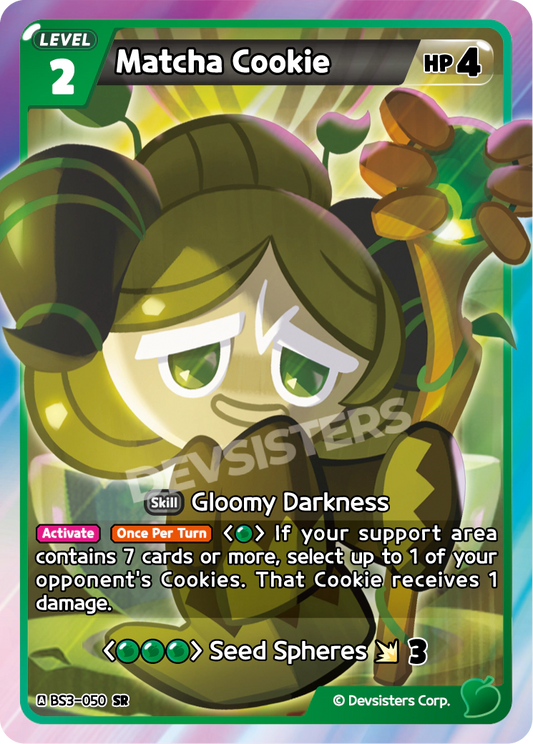 Matcha Cookie - [BS3 - 050] (Age of Heroes and Kingdoms - SR) Near Mint - Nick Nack's Full Frontal Attack