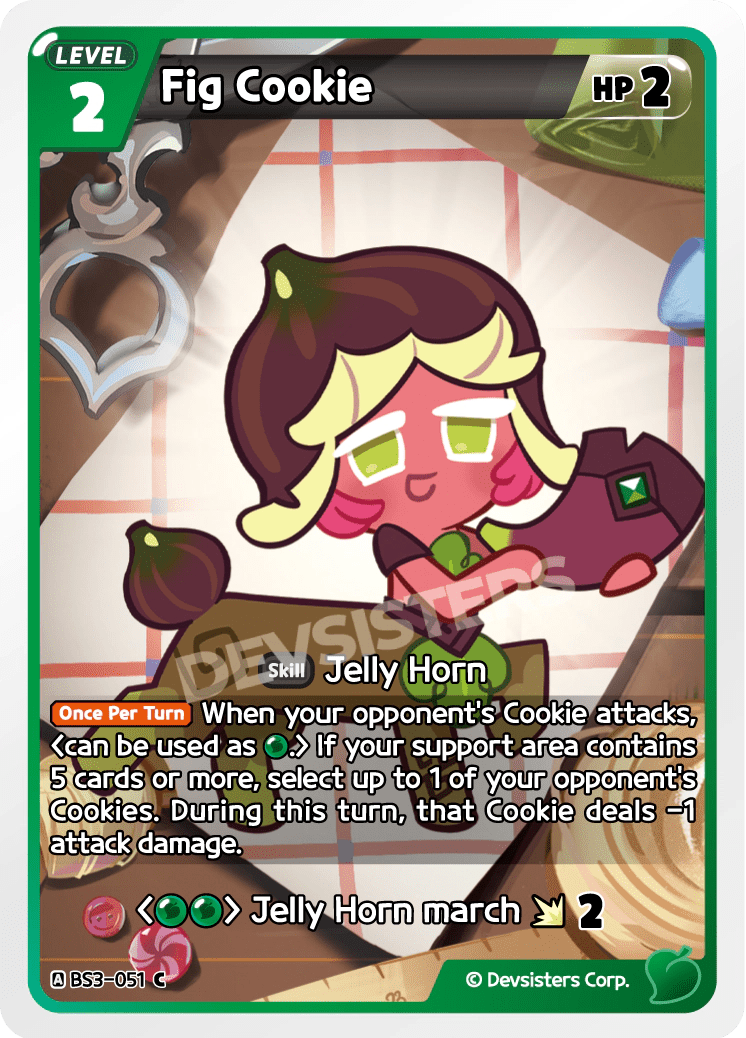 Fig Cookie - [BS3 - 051] (Age of Heroes and Kingdoms - C) Near Mint - Nick Nack's Full Frontal Attack