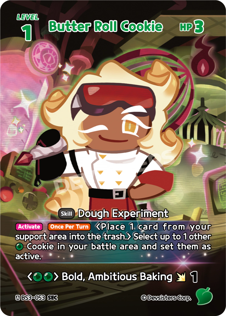 Butter Roll Cookie - [BS3 - 053] (Age of Heroes and Kingdoms - SEC) Near Mint - Nick Nack's Full Frontal Attack