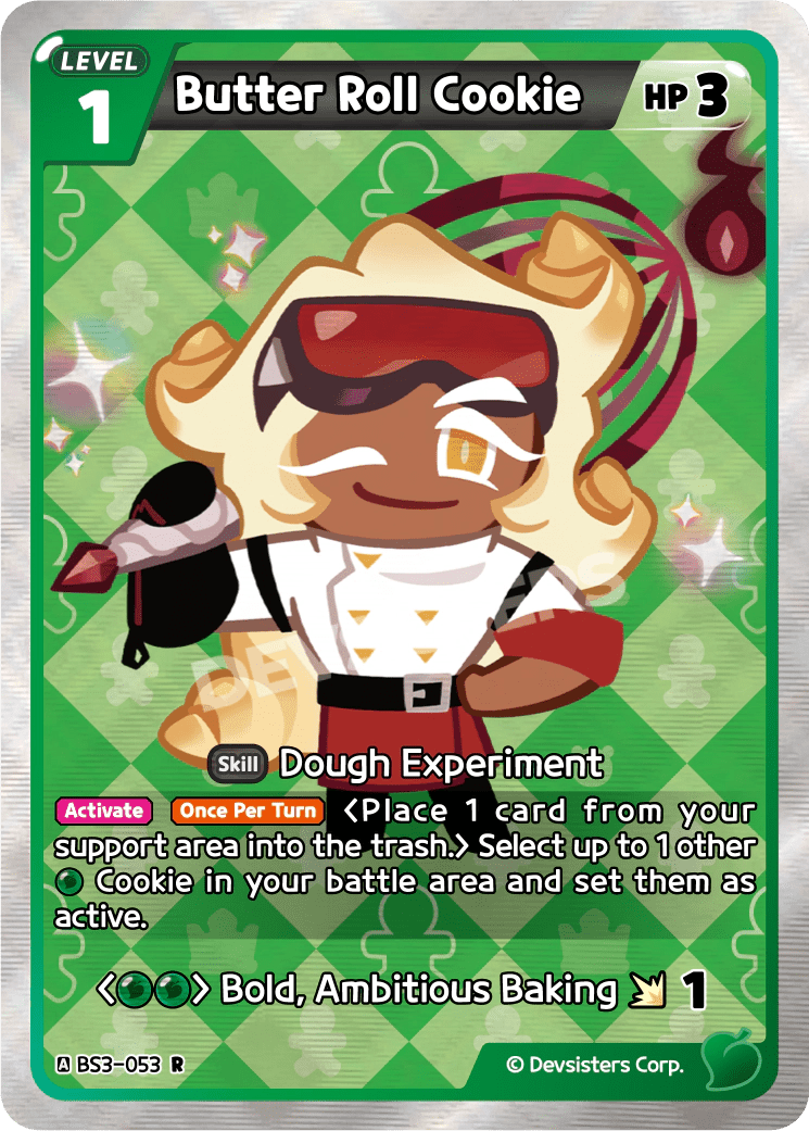 Butter Roll Cookie - [BS3 - 053] (Age of Heroes and Kingdoms - R) Near Mint - Nick Nack's Full Frontal Attack