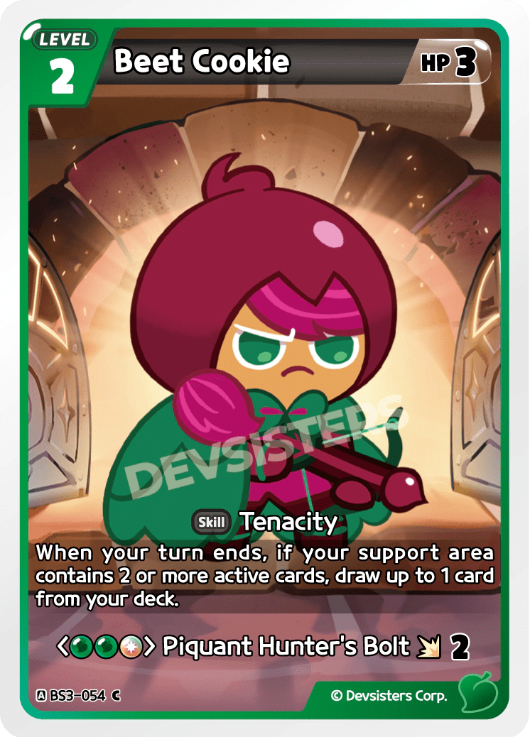 Beet Cookie - [BS3 - 054] (Age of Heroes and Kingdoms - C) Near Mint - Nick Nack's Full Frontal Attack