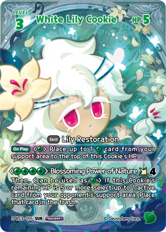White Lily Cookie - [BS3 - 055] (Age of Heroes and Kingdoms - SUR) Near Mint - Nick Nack's Full Frontal Attack