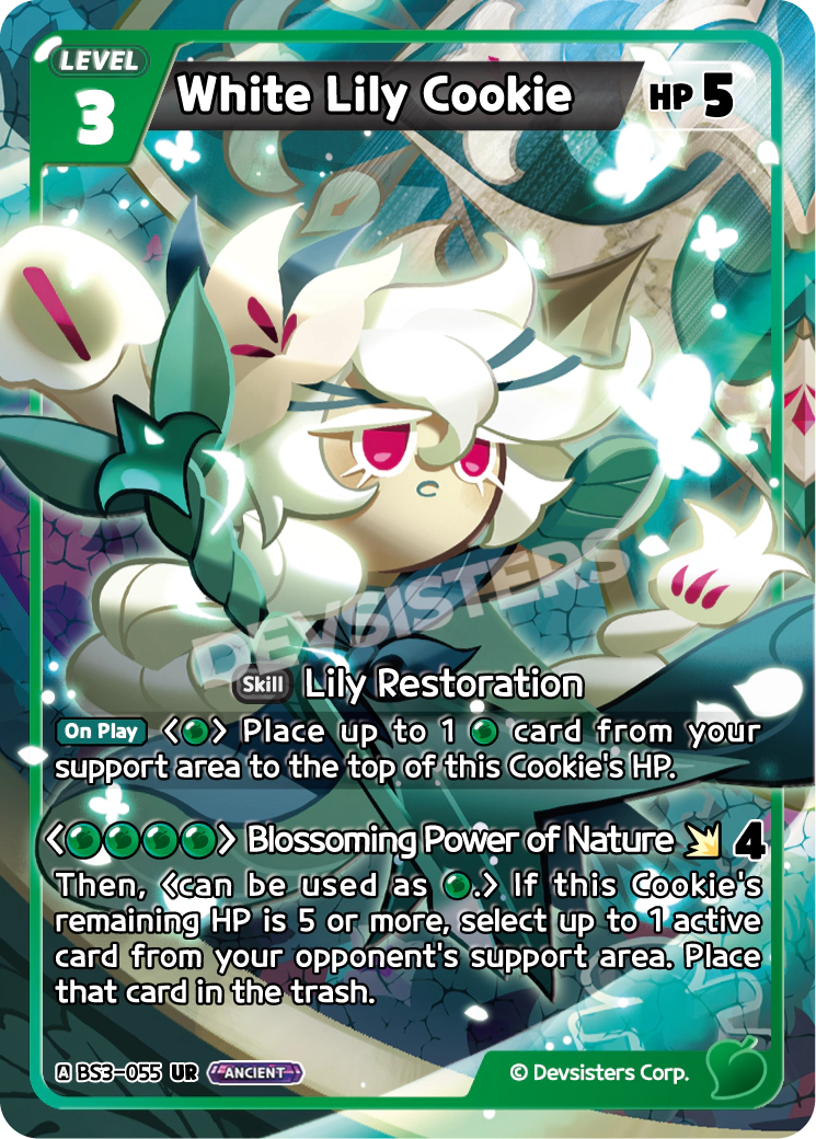 White Lily Cookie - [BS3 - 055] (Age of Heroes and Kingdoms - UR) Near Mint - Nick Nack's Full Frontal Attack