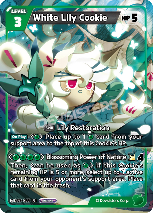 White Lily Cookie - [BS3 - 055] (Age of Heroes and Kingdoms - UR) Near Mint - Nick Nack's Full Frontal Attack