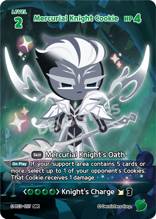 Mercurial Knight Cookie - [BS3 - 057] (Age of Heroes and Kingdoms - SEC) Near Mint - Nick Nack's Full Frontal Attack