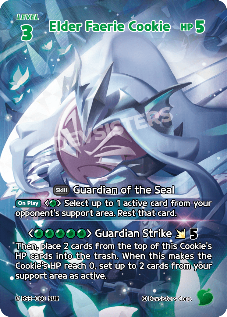 Elder Faerie Cookie - [BS3 - 060] (Age of Heroes and Kingdoms - SUR) Near Mint - Nick Nack's Full Frontal Attack