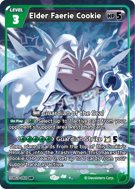 Elder Faerie Cookie - [BS3 - 060] (Age of Heroes and Kingdoms - UR) Near Mint - Nick Nack's Full Frontal Attack