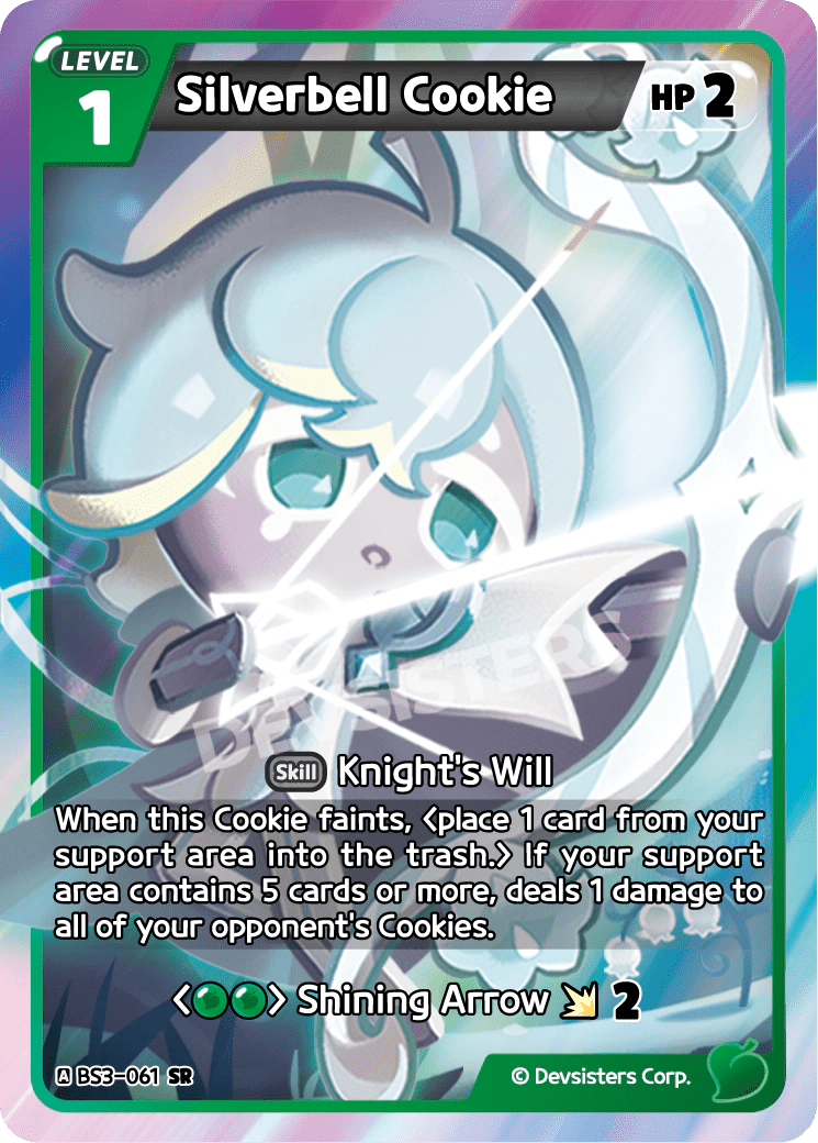 Silverbell Cookie - [BS3 - 061] (Age of Heroes and Kingdoms - SR) Near Mint - Nick Nack's Full Frontal Attack