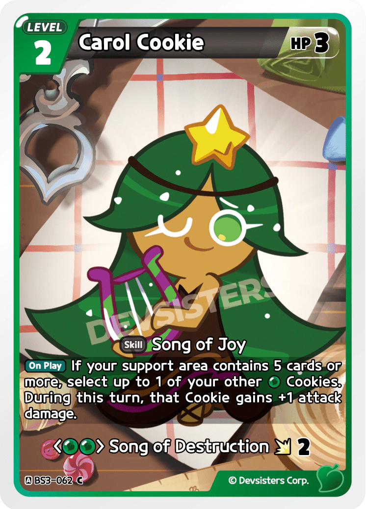 Carol Cookie - [BS3 - 062] (Age of Heroes and Kingdoms - C) Near Mint - Nick Nack's Full Frontal Attack