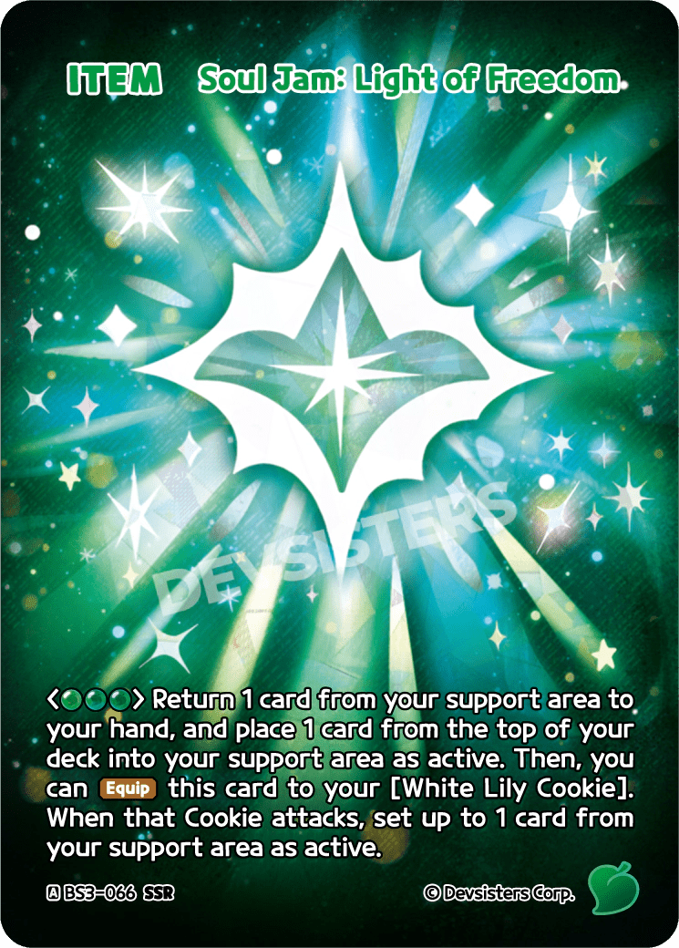 Soul Jam Light of Freedom - [BS3 - 066] (Age of Heroes and Kingdoms - SSR) Near Mint - Nick Nack's Full Frontal Attack