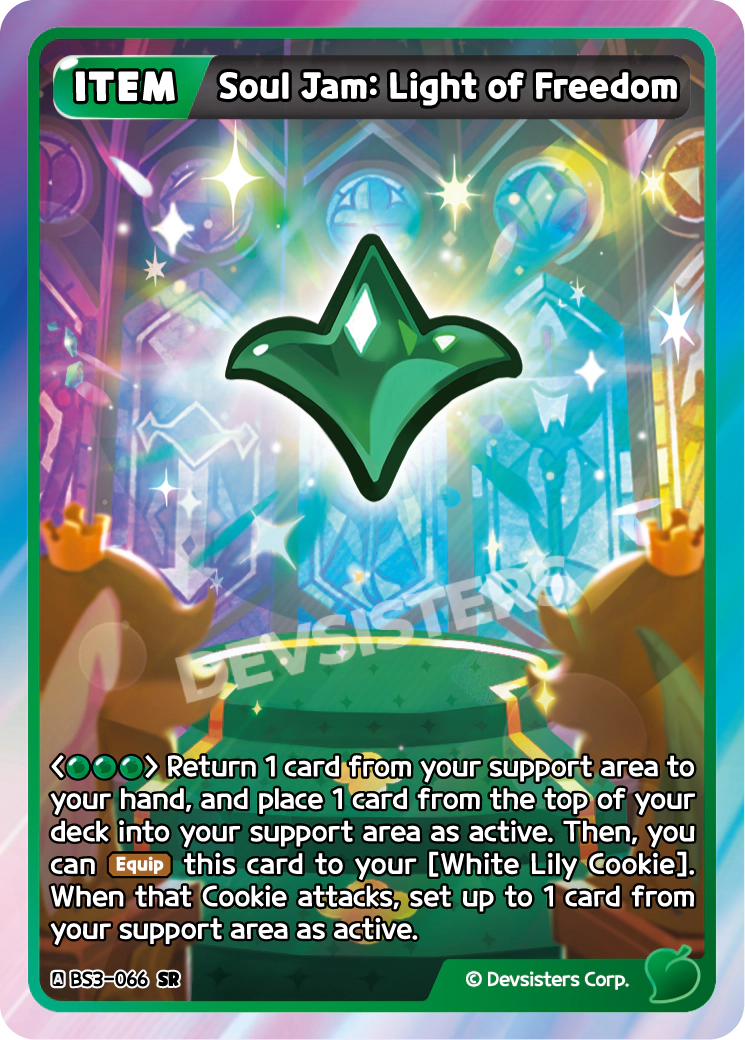 Soul Jam Light of Freedom - [BS3 - 066] (Age of Heroes and Kingdoms - SR) Near Mint - Nick Nack's Full Frontal Attack