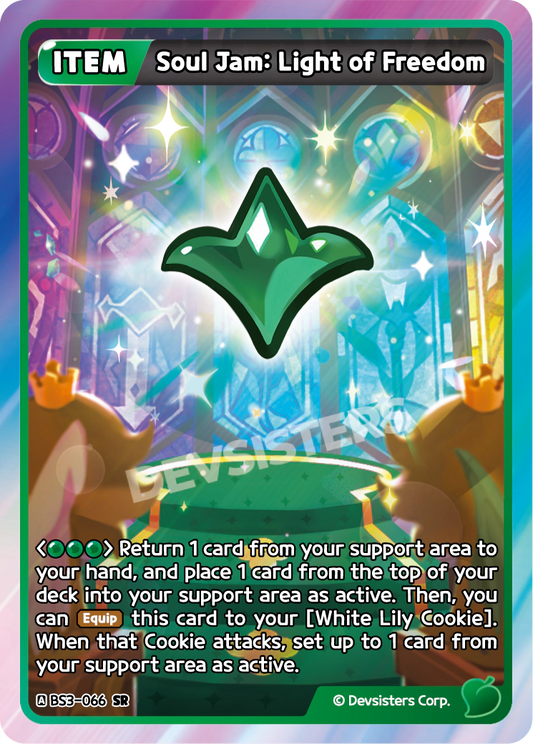Soul Jam Light of Freedom - [BS3 - 066] (Age of Heroes and Kingdoms - SR) Near Mint - Nick Nack's Full Frontal Attack