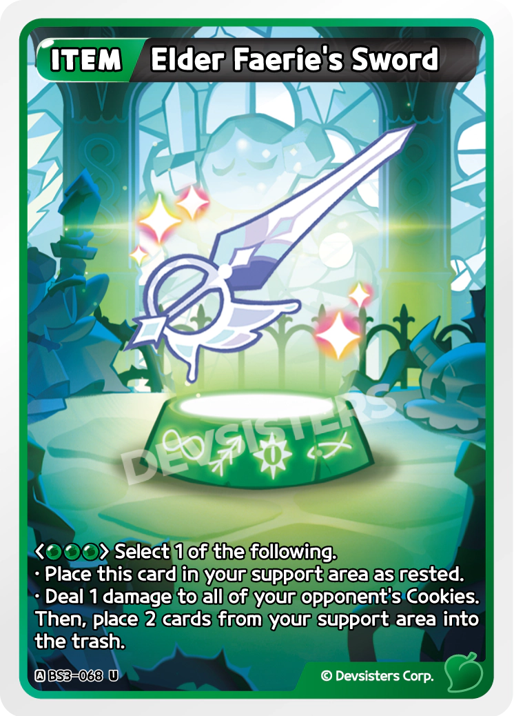 Elder Faerie s Sword - [BS3 - 068] (Age of Heroes and Kingdoms - UC) Near Mint - Nick Nack's Full Frontal Attack