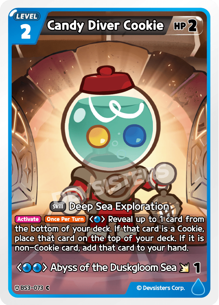 Candy Diver Cookie - [BS3 - 073] (Age of Heroes and Kingdoms - C) Near Mint - Nick Nack's Full Frontal Attack